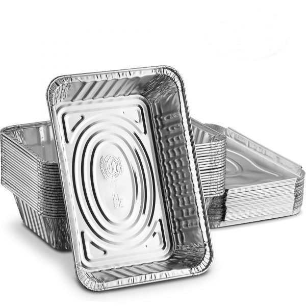 Disposable Aluminum Foil Pans with Lids for Catering, Take-Out & Events