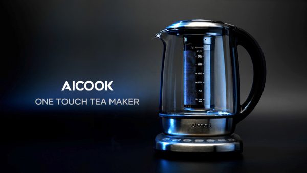 Aicook Electric Tea Kettle 1.7L Glass Teapot with One Touch Temperature Control - Image 7