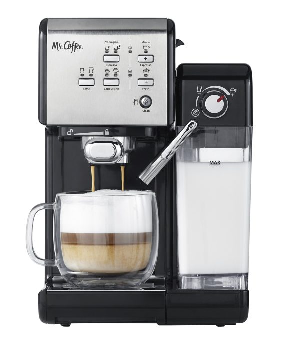 Mr. Coffee One-Touch CoffeeHouse Espresso Maker and Cappuccino Machine