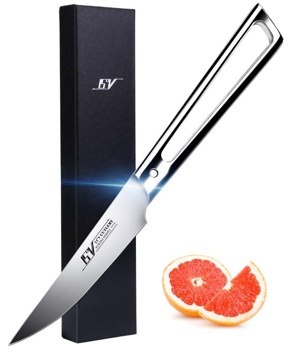 Kitchen Paring Knife - High Carbon German 1.4116 Stainless Steel - Fruit Peeling Kitchen Knife with Ergonomic Hollow Stainless Steel Handle - AURORA Series - 3.5'' …