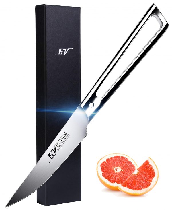 Kitchen Paring Knife - High Carbon German 1.4116 Stainless Steel - Fruit Peeling Kitchen Knife with Ergonomic Hollow Stainless Steel Handle - AURORA Series - 3.5'' …