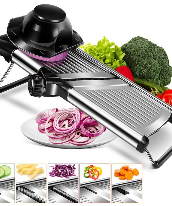 Adjustable Mandoline Food Slicer Stainless Steel Slicer Vegetable Potato Onion Food Slicer for Kitchen Cut Potato Chip Vegetable Onion