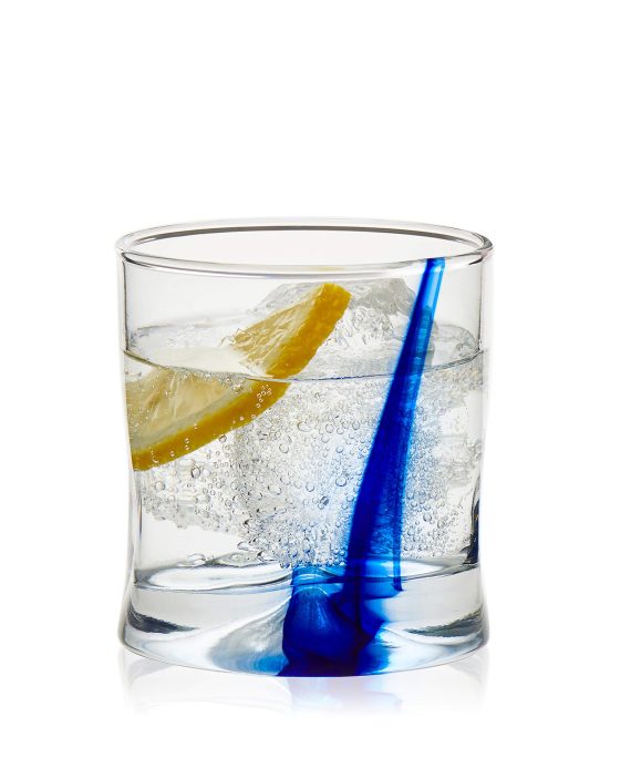 Libbey Blue Ribbon Impressions Rocks Glasses, 8-ounce, Set of 8