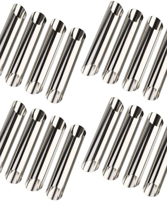 Cannoli Tubes Molds Stainless Steel Non-stick Cream Horn Danish Pastry Molds for Croissant Shell Cream Roll