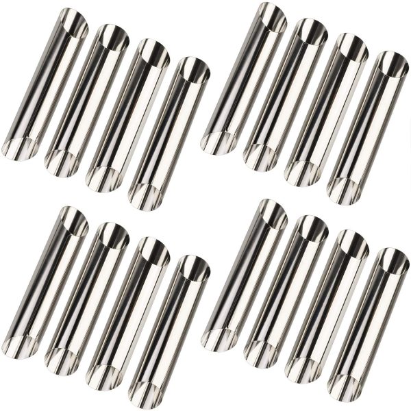 Cannoli Tubes Molds Stainless Steel Non-stick Cream Horn Danish Pastry Molds for Croissant Shell Cream Roll