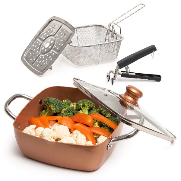 Moss & Stone Copper 5 Piece Set Chef Cookware