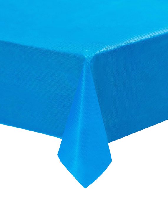 Blue Plastic Tablecloths - 12-Pack, 54 x 108 Inches Table Cloths, Rectangular Disposable Table Covers, Fits up to 8-Foot Long, Buffet Banquets or Long Picnic Tables, Party Decoration Supplies, 4.5 x 9