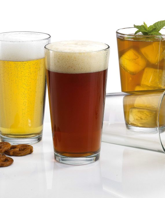 Attractive Highball Glasses Clear Heavy Base Tall Pub Glasses [Set of 12] Drinking Glasses for Water, Juice, Beer, Wine, and Cocktails 16oz.