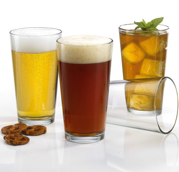 Attractive Highball Glasses Clear Heavy Base Tall Pub Glasses [Set of 12] Drinking Glasses for Water, Juice, Beer, Wine, and Cocktails 16oz.