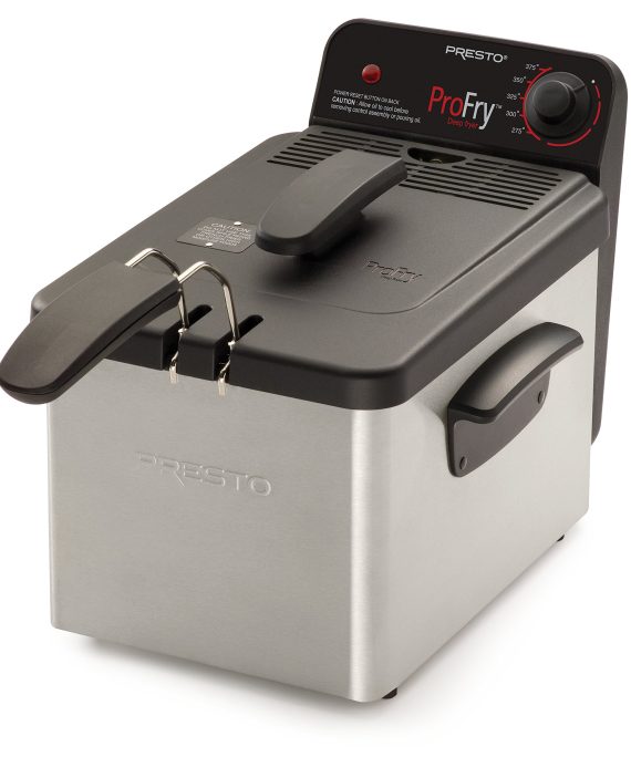 National Presto 05461 Stainless Steel Pro Fry Immersion Element Deep Fryer,Silver