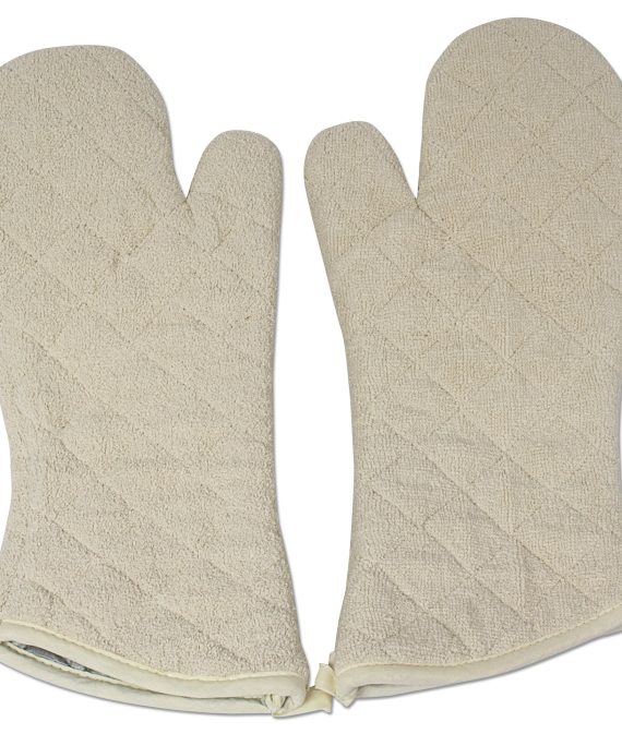 Cotton Quilted Terry Oven Mitts Long Lasting