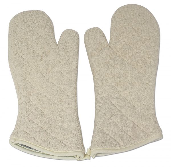 Cotton Quilted Terry Oven Mitts Long Lasting