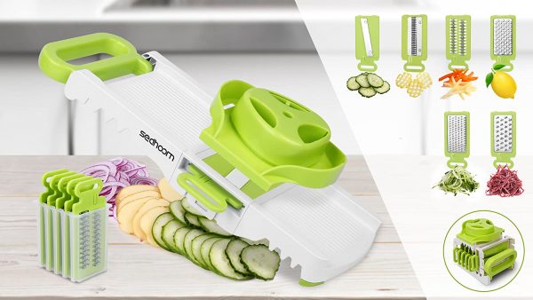 Sedhoom 6-in-1 Mandoline Slicer, Foldable Mandolin Vegetable Slicer - Image 7