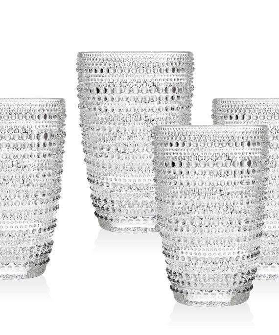 Godinger Highball Glasses Beverage Cups - Lumina, 10oz, Set Of 4