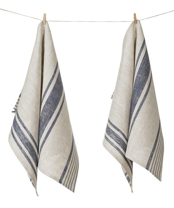Pure Flax Linen Kitchen Tea Towels