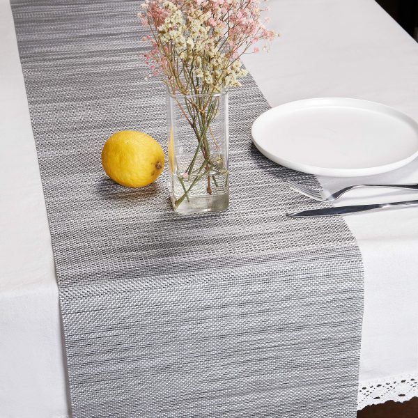 DOLOPL Table Runner Grey Table Runners Outdoor Table Runner 12"×72" Non-Slip Heat Resistant Easy to Clean Modern Farmhouse Kitchen Table Runner for Patios Family Dinner Office Kitchen Table
