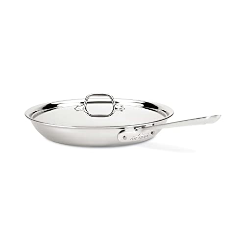 All-Clad D3 Stainless Cookware 12-Inch Fry Pan with Lid