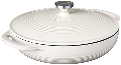 Cast Iron Casserole With Steel Knob and Loop Handles