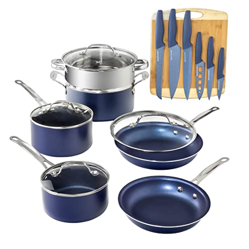 Granitestone 17 Piece Complete Nonstick Cookware Set