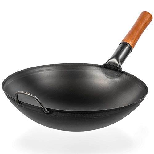 YOSUKATA Carbon Steel Wok Pan