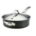 Anolon Nouvelle Copper Hard Anodized Nonstick Cookware Pots and Pans Set - Image 4