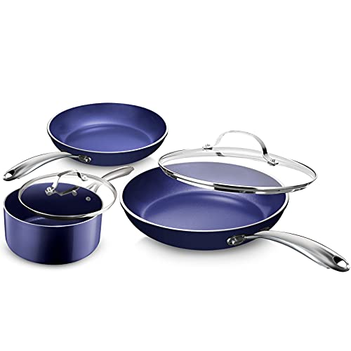 Granitestone Blue Pots and Pans Set