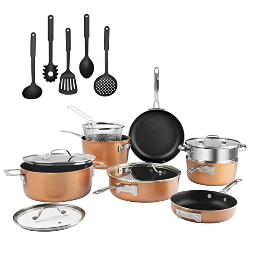 17 Piece Nonstick Pots & Pans Cookware Set