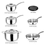 Duxtop Whole-Clad Tri-Ply Stainless Steel Induction Cookware Set - Image 5