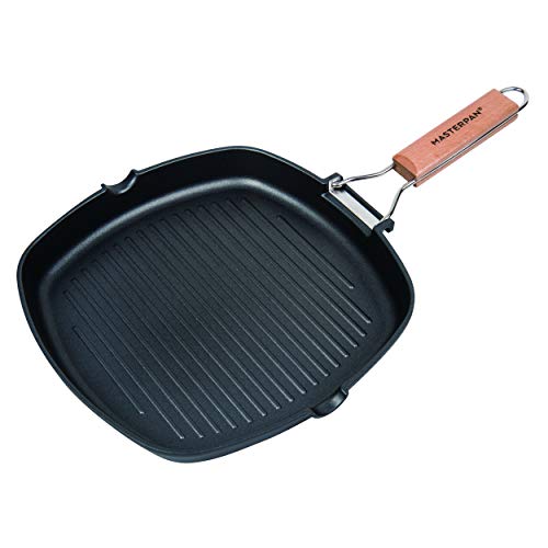 MasterPan Non-Stick Grill Pan Wooden
