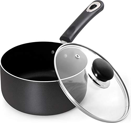 Nonstick Saucepan with Glass Lid Utopia Kitchen