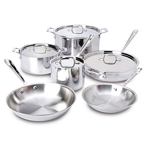 10-Piece Dishwasher Safe Cookware Set