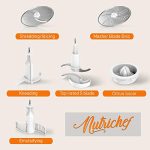 NutriChef Ultra Quiet 600 Watt Powered Electric Processor - Image 2