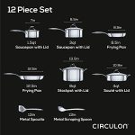 Circulon Clad Stainless Steel Cookware Pots and Pans - Image 2