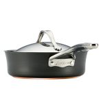 Anolon Nouvelle Copper Hard Anodized Nonstick Cookware Pots and Pans Set - Image 5