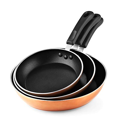 Cook N Home Nonstick Saute Omelet Skillet 3-Piece