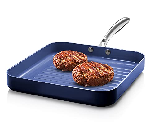 Grilling Pan Granitestone Blue Nonstick Utensil Sear Ridges