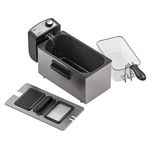 Electric Deep Fryer with Adjustable Temperature Knobs