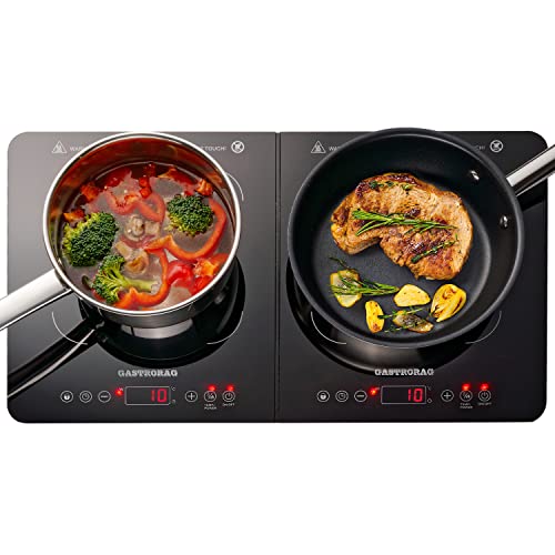 DOUBLE PORTABLE INDUCTION COOKTOP COUNTERTOP BURNER