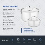 Cookware Set Clad Pots & Pans Sets - Image 3