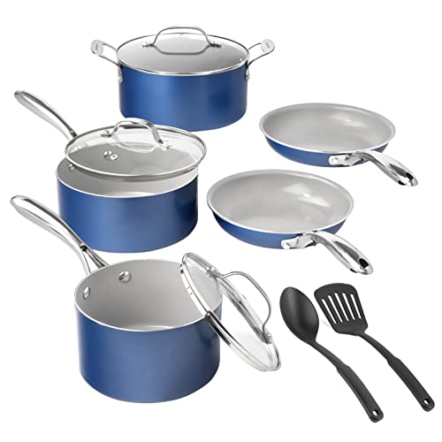 Granitestone 10 Piece Cookware Set Pots and Pans Set