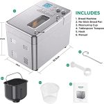 Stainless Steel Bread Maker with Nut Dispenser and Nonstick Pan - Image 7
