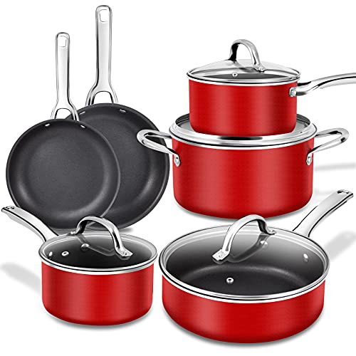 Kitchen Cooking Pots with Vented Glass Lids