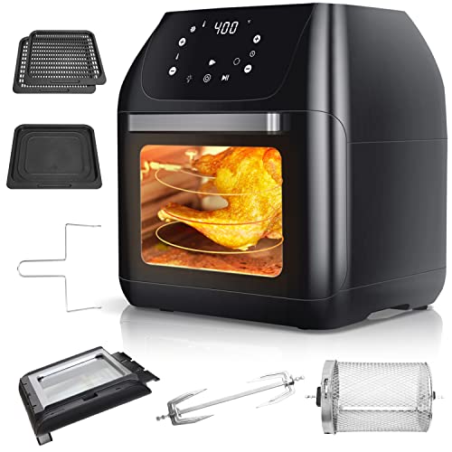 Aigostar 10 in 1 Air Fryer with Rotisserie, Dehydrate