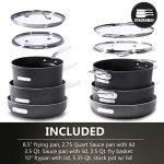 GRANITESTONE Stackmaster 15 Piece Nonstick Cookware Set - Image 7