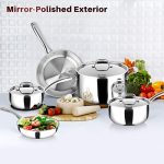 Duxtop Whole-Clad Tri-Ply Stainless Steel Induction Cookware Set - Image 4