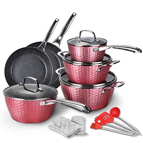 Cookware 14-Piece Home Kitchen Ware Pots Pan Set