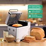 Stainless Steel Bread Maker with Nut Dispenser and Nonstick Pan - Image 4