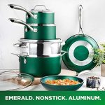 Diamond Granite Stone Classic Emerald Pots and Pans Set - Image 3