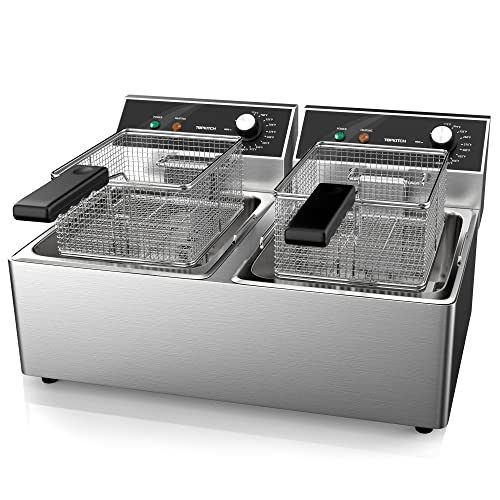 TOPKITCH Commercial Deep Fryer Stainless Steel