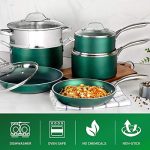 Diamond Granite Stone Classic Emerald Pots and Pans Set - Image 4